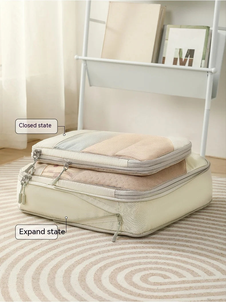 Compression Packing Cubes for Suitcases Travel Accessories Expandable Packing Organizers Lightweight Travel Organizer Cubes