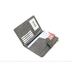RFID Blocking Passport Bag, PU Solid Color, Zipper Buckle Wallet, Ticket Card Holder, Multi-functional Travel Passport Holder