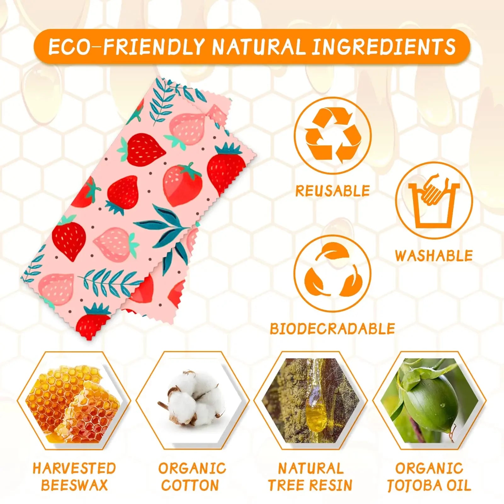 reusable beeswax food wraps
