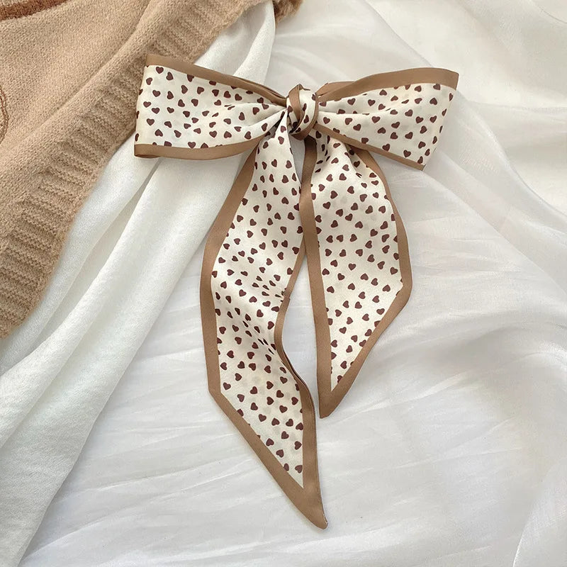 Gorgeous Long Silk Scarf Headband for for Women, Aesthetic Boho Hair Scarf Wrap, Party Holiday Beach Weekend Unique Chic