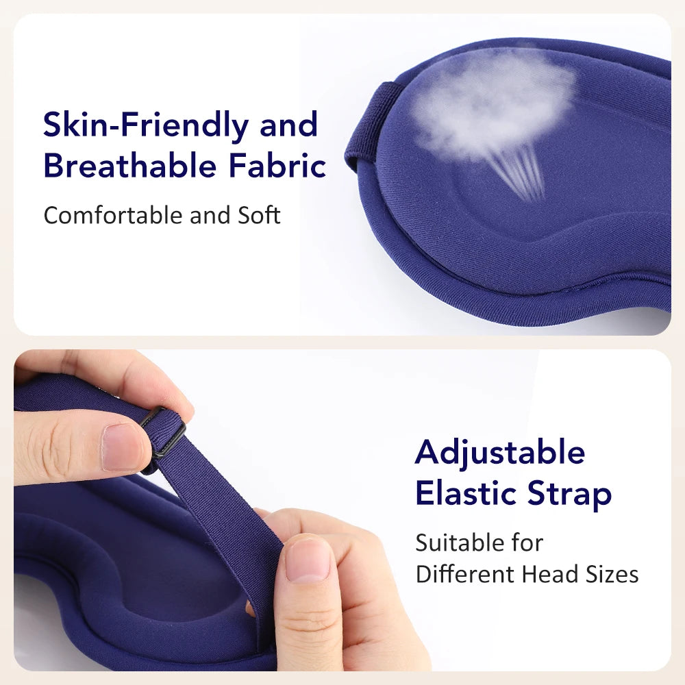 USB Eye Massager Heated Eye Shade Relieve Eye Fatiuge Remove Dark Circles Hot Eye Cover for Night Sleep Travel Office Eye Mask
