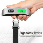 Luggage Scale 110lb 50kg Digital Handheld Portable Hanging Baggage Scale for Travel Suitcase Weight Scale