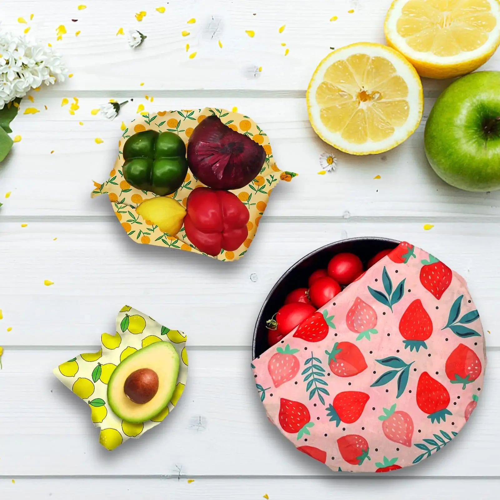 reusable beeswax food wraps