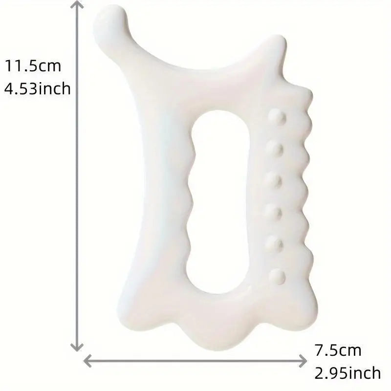 Ergonomic Versatile Handheld Gua Sha Board for Face & Body - Non-Ceramic, Gua Sha Massage Tool, Relaxation and Beauty Massager