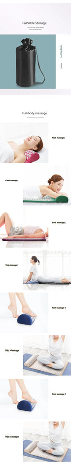 Acupressure Mat & Pillow Set Muscle Relaxation Back Neck Massager Cushion Kuznetsov Applicator Pad for Yoga Fitness Pain Relief