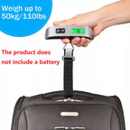 Luggage Scale 110lb 50kg Digital Handheld Portable Hanging Baggage Scale for Travel Suitcase Weight Scale