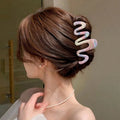 3Pcs/1Pc Candy Color Claw Clip - Extra Hold Hair Clamp For Thick Hair,Summer Cute Crinkle Clip For Girls, Sweet Hair Accessories