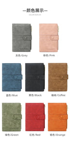 RFID Blocking Passport Bag, PU Solid Color, Zipper Buckle Wallet, Ticket Card Holder, Multi-functional Travel Passport Holder