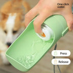 Pet Travel Water Bottle Portable with Food Container Foldable 2in1 Pet Outdoor Bowl Puppy Dog Cat Travel Drinking Food Feeder