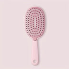 Quick Easy Clean Detangler Hairbrush - Retractable Comb with Self-Cleaning Nylon Bristles, Gentle Detangling & Hair Removal