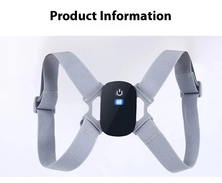 2026 New Smart Posture Corrector Rechargeable Back Brace 8 Shape Vibration Reminder 400mAh Battery for Work Study Office Home