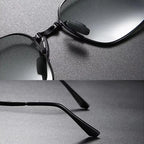 2023 New High-quality Fashion Foldable Polarized Sunglasses Men Women Vintage Portable Folding Metal Frame Sun Glasses UV400