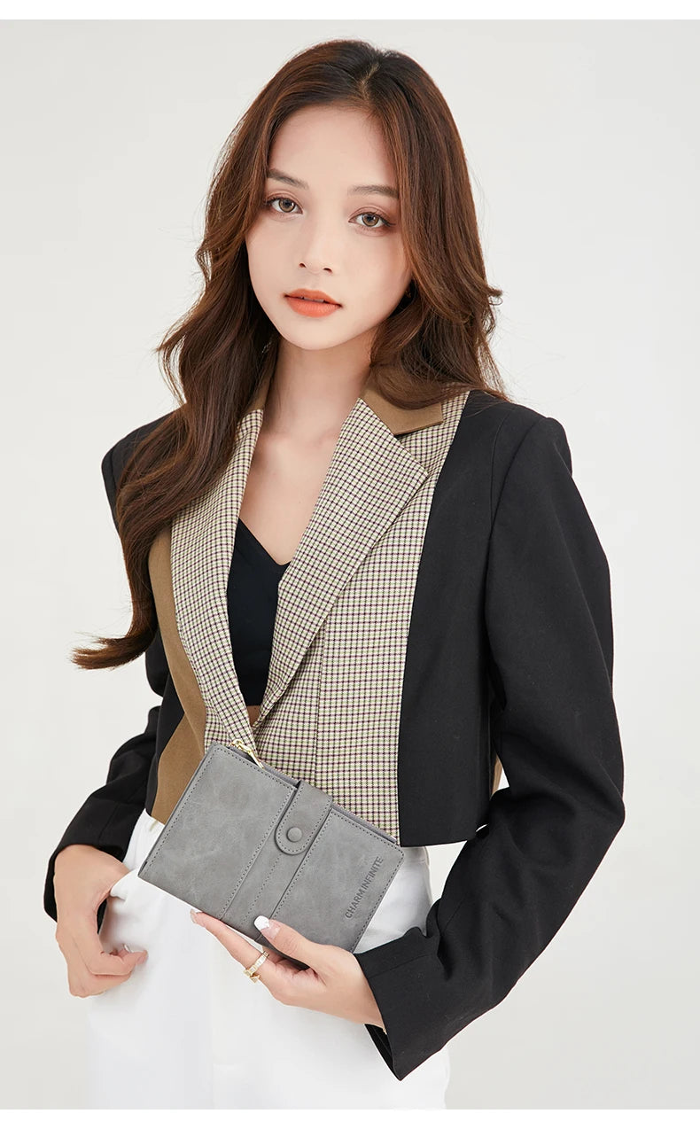 RFID Blocking Passport Bag, PU Solid Color, Zipper Buckle Wallet, Ticket Card Holder, Multi-functional Travel Passport Holder