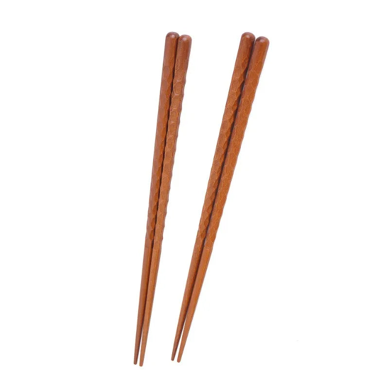 1 pair Wooden Chopsticks Eco Friendly Products Tableware Natural Indonesian Ironwood Japanese Sushi Dinnerware