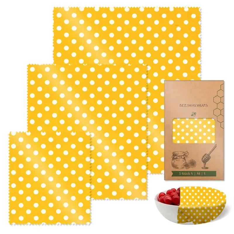 reusable beeswax food wraps