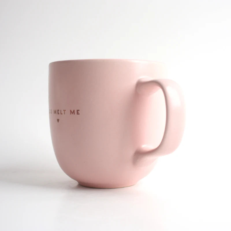 12oz Eco-Friendly Tea Cup Classic Pink Water Mug With Handle Coffee Drinkware Cups For Home Supplies Stylish Gift Idea