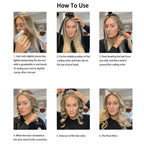 Heatless Curling Rod Headband No Heat Silk Ribbon Hair Roller Curls with Hair Claw Clip Lazy Natural Soft Wave DIY Styling Tool