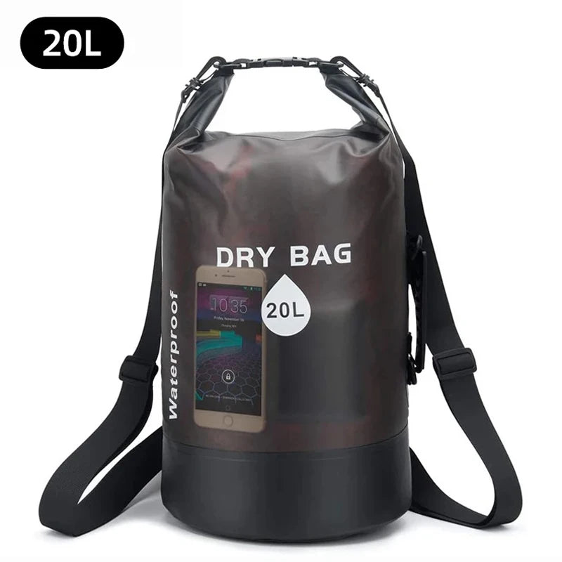 Waterproof Dry Bag 10L 20L Storage Pack Pouch For Swimming Trekking Rafting Boating Kayaking Rafting Drybags Backpack XD117Y