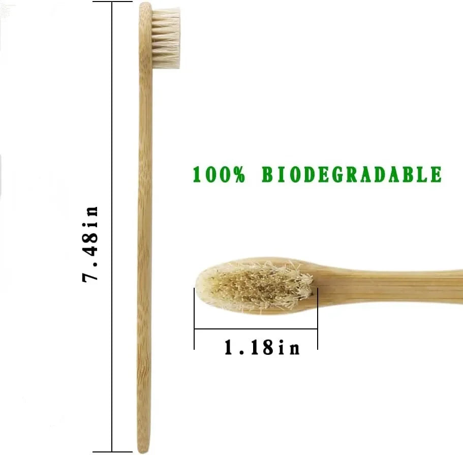 biodegradable bamboo toothbrush set
