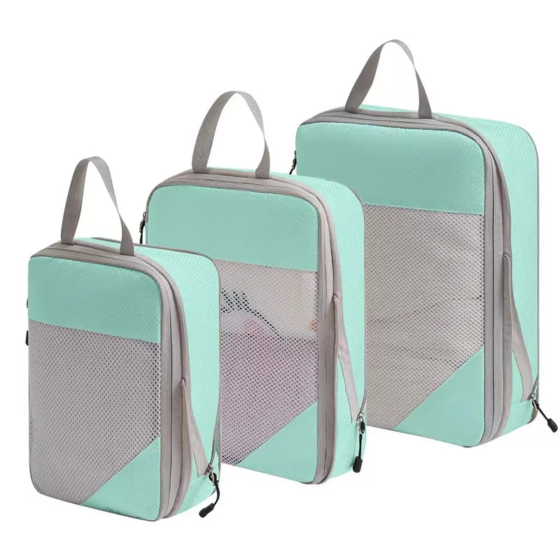 Compression Packing Cubes for Suitcases Travel Accessories Expandable Packing Organizers Lightweight Travel Organizer Cubes