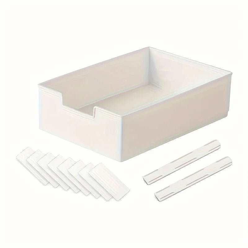 1pc kitchen spice track drawer storage box cabinet sundry organizer basket intimates cosmetics pull-out storage box