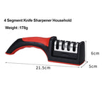 4-Stage Handheld Knife Sharpener Whetstone Stone Professional Chef Meat Cleaver Scissors Camping BBQ Home Kitchen Accessories