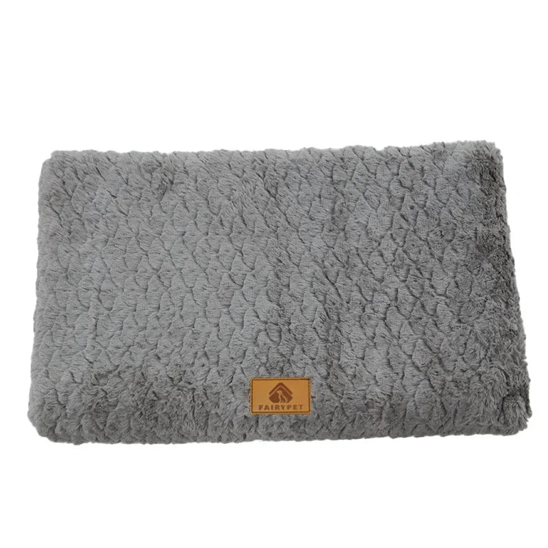 Memory Foam Pet Bed with Removable Washable Faux Fur Cover Orthopedic Waterproof Dog Bed for Crate Anti-Slip Bottom Dog Beds