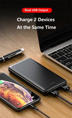 Slim Power Bank 20000mAh 5V 2A Portable Charger for Heated Vest Jacket Power Bank for Xiaomi Mi iPhone Air Conditioning Clothing