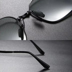 2023 New High-quality Fashion Foldable Polarized Sunglasses Men Women Vintage Portable Folding Metal Frame Sun Glasses UV400