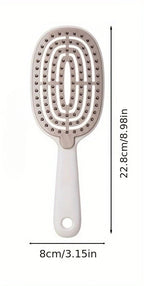 Quick Easy Clean Detangler Hairbrush - Retractable Comb with Self-Cleaning Nylon Bristles, Gentle Detangling & Hair Removal