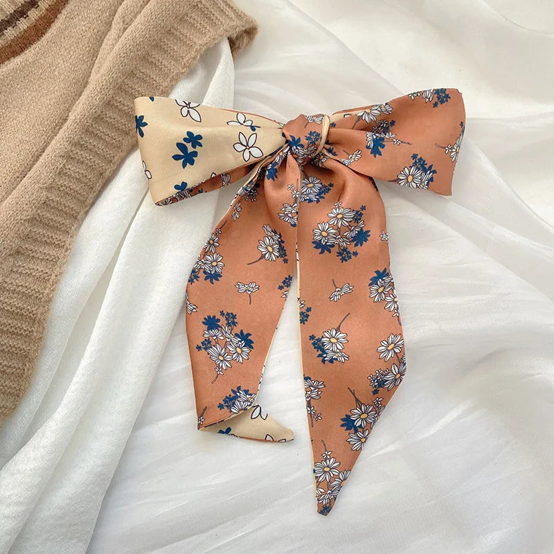 Gorgeous Long Silk Scarf Headband for for Women, Aesthetic Boho Hair Scarf Wrap, Party Holiday Beach Weekend Unique Chic