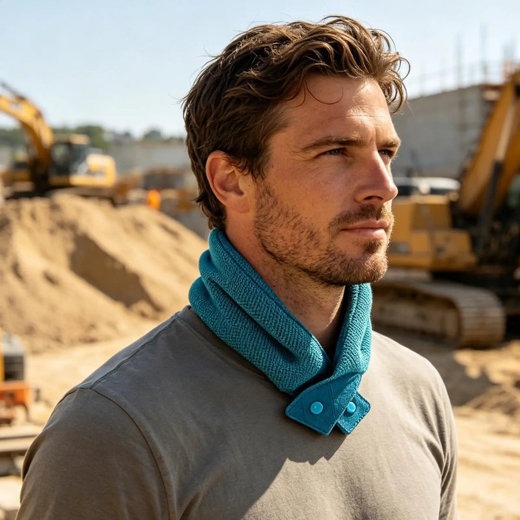 1Pcs Cooling Neck Wraps - Cooling Towels with Ice Polymer, Soft Breathable Neck Coolers for Summer Heat Sports Gym Workout Men