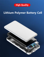 Slim Power Bank 20000mAh 5V 2A Portable Charger for Heated Vest Jacket Power Bank for Xiaomi Mi iPhone Air Conditioning Clothing