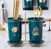 Wall Hanging Chopstick Holder – Drain Storage Box