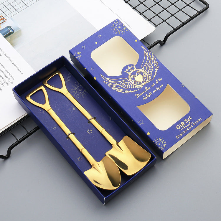 Creative Retro Shovel Coffee Spoon