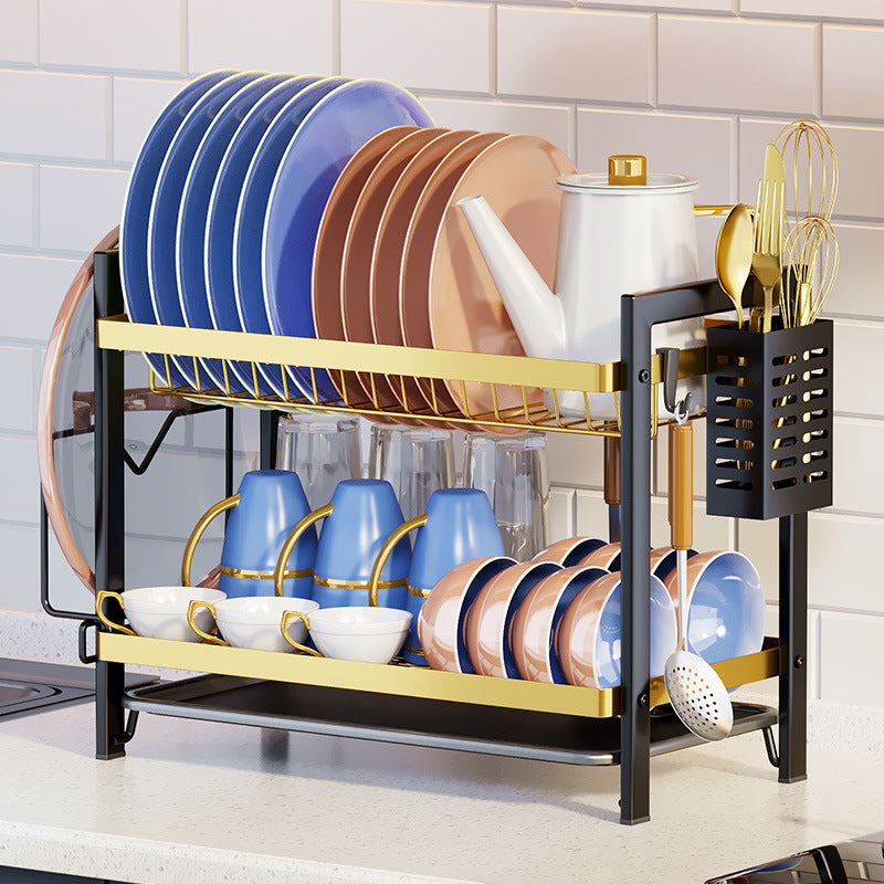 Double-layer Tableware Rack